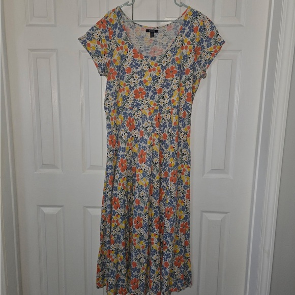 Chaps Dresses & Skirts - Chaps Multicolor Floral Midi Dress